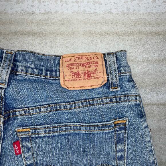 Vintage Y2K Levis Jeans 550 Womens 8 Relaxed Fit Light Wash Denim Distressed - Picture 4 of 5